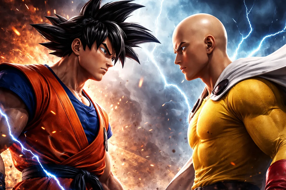 Quel personnage est le plus fort entre Goku et Saitama dans l'univers des animes ?