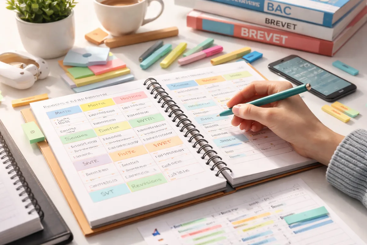Comment utiliser un planning de révisions pour le Bac et le Brevet de manière efficace